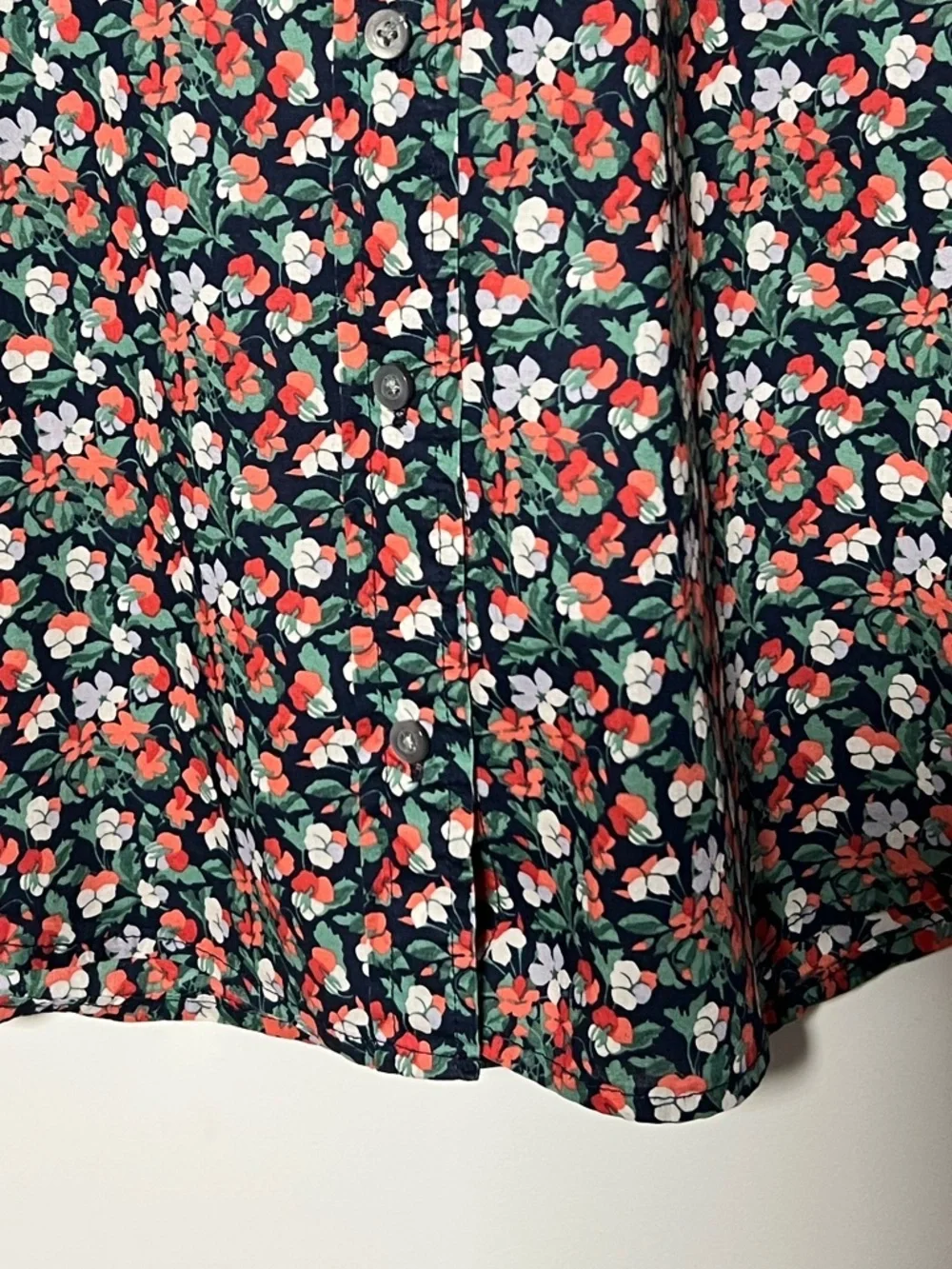 J. Crew Liberty Sarah Floral Cotton Button-Up Perfect Shirt